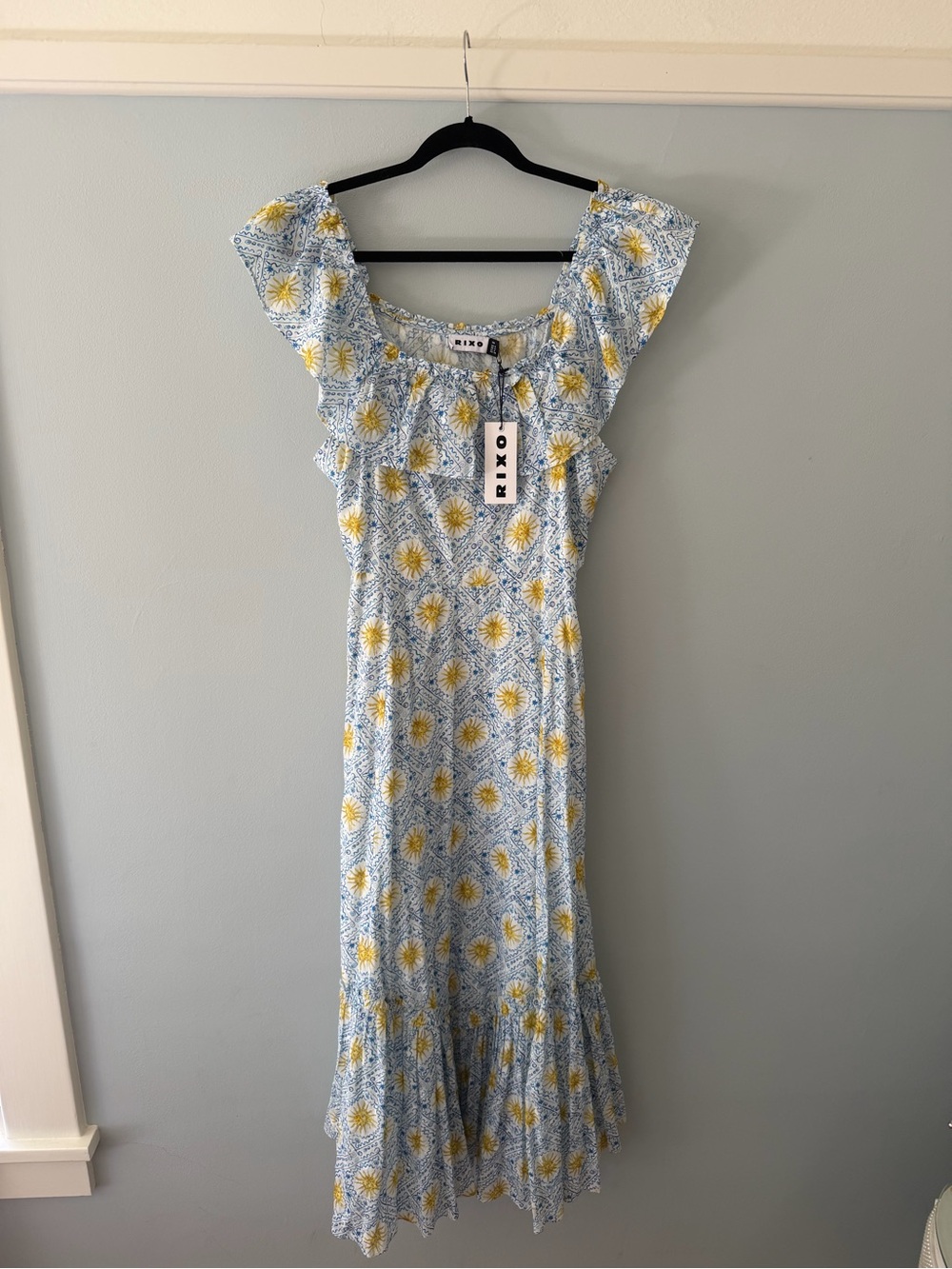 NWT - Mauve Off-the-Shoulder Fil Coupé Midi Dress (2XL)